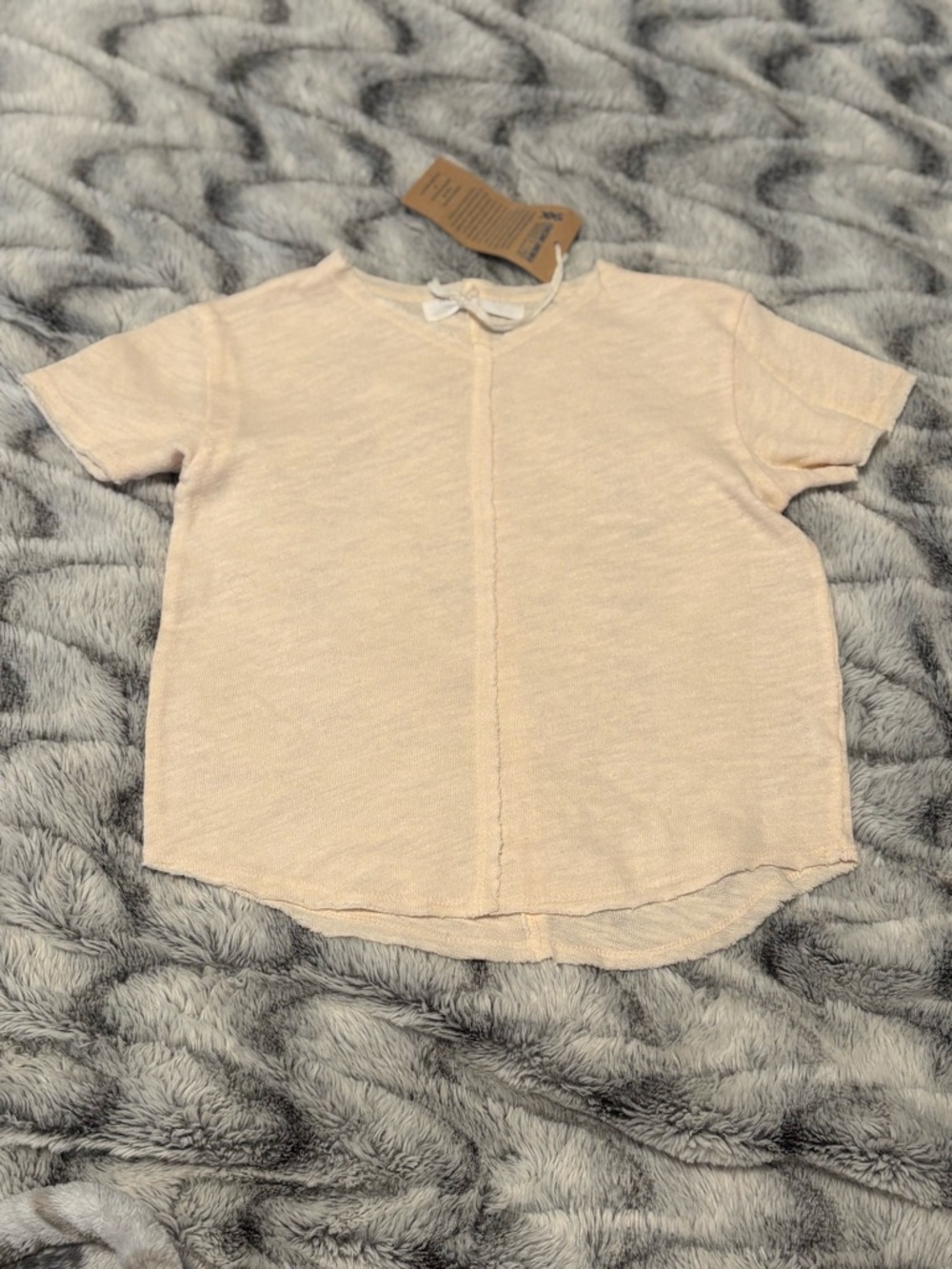 Project Social T Short Sleeve Crewneck Tee in Light Cream